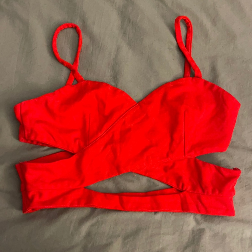 Red Cross Crop Top